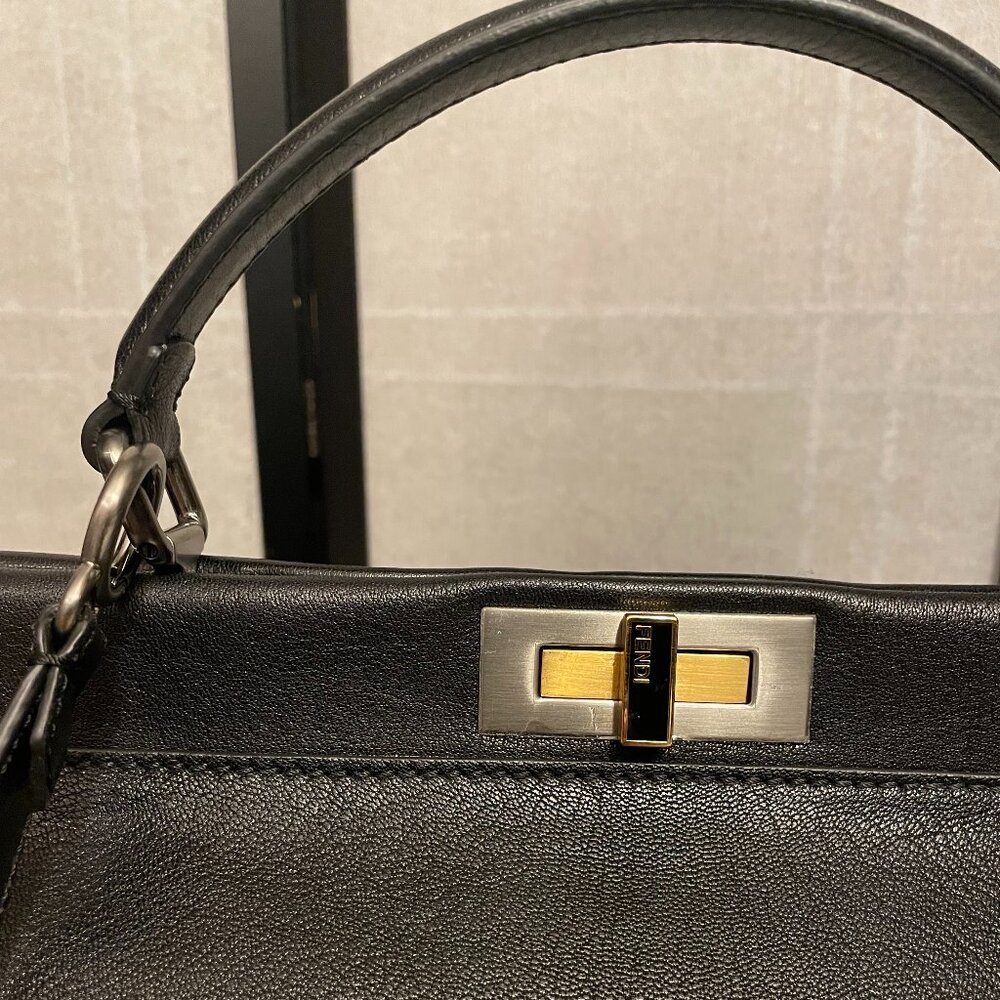 Fendi Peekaboo (ISeeU) Satchel - Black - Picture 3 of 16